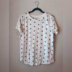 Sonoma Cream and Blue Everyday Tee